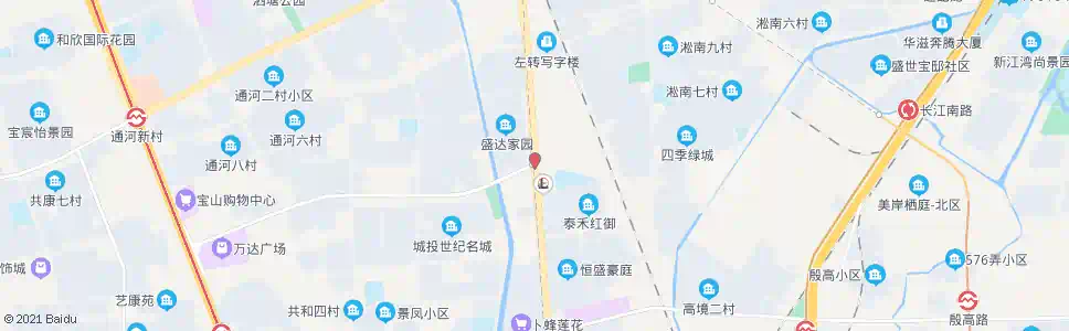 上海一二八纪念路江杨南路_公交站地图_上海公交_妙搜公交查询2025