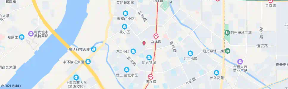 上海兰城路五莲路_公交站地图_上海公交_妙搜公交查询2025