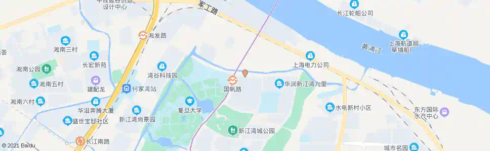 上海国帆路淞沪路_公交站地图_上海公交_妙搜公交查询2025