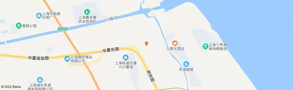 上海华夏东路海塘村_公交站地图_上海公交_妙搜公交查询2025