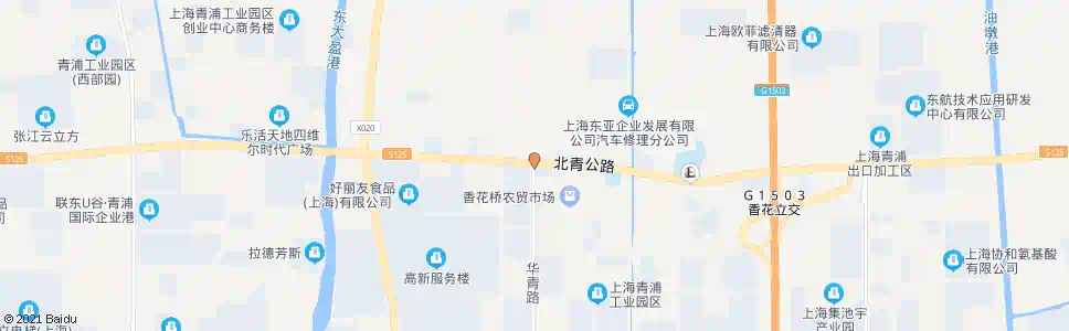 上海华青路北青公路_公交站地图_上海公交_妙搜公交查询2025