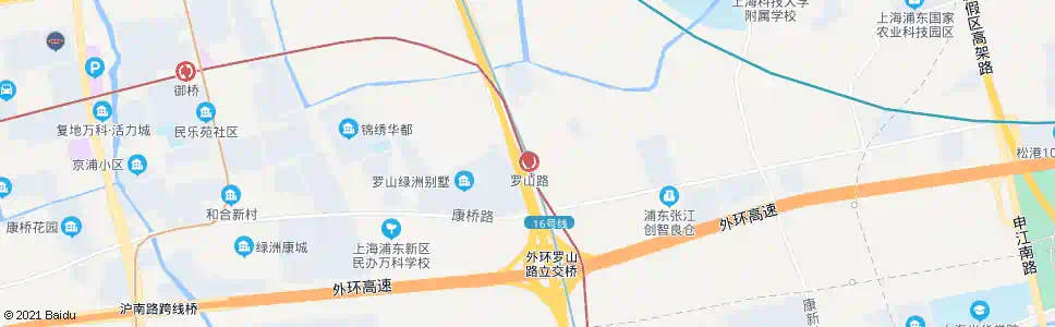 上海罗山路_公交站地图_上海公交_妙搜公交查询2025