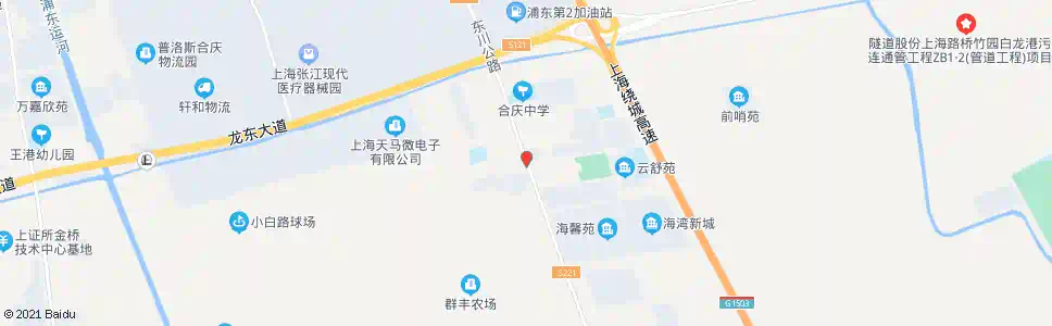 上海东川公路庆荣路_公交站地图_上海公交_妙搜公交查询2025
