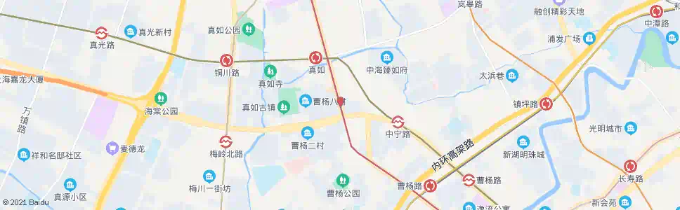 上海曹杨路南石路_公交站地图_上海公交_妙搜公交查询2025