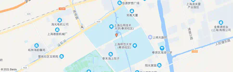 上海应用技术学院南门_公交站地图_上海公交_妙搜公交查询2025