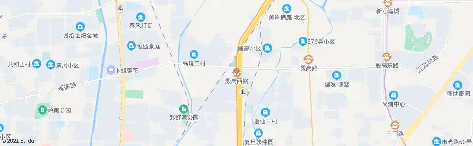 上海殷高西路站_公交站地图_上海公交_妙搜公交查询2025