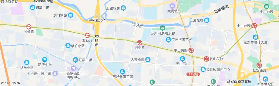 上海威宁路站_公交站地图_上海公交_妙搜公交查询2025