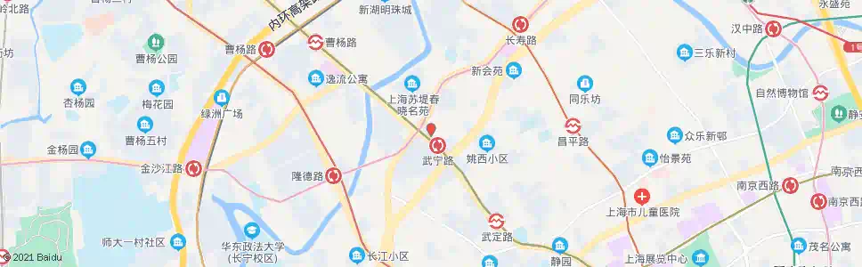 上海武宁路站_公交站地图_上海公交_妙搜公交查询2025