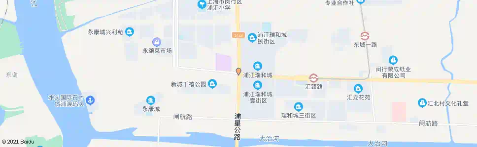 上海浦星公路鲁南路(招呼站)_公交站地图_上海公交_妙搜公交查询2025