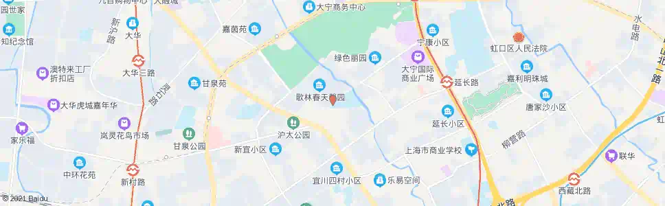 上海大宁路运城路_公交站地图_上海公交_妙搜公交查询2025