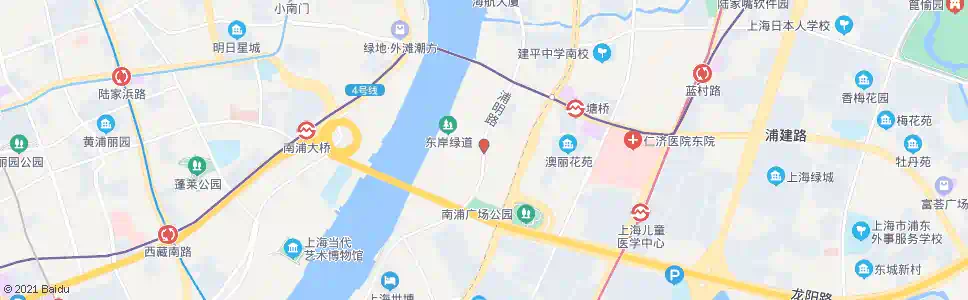 上海浦明路龙阳路_公交站地图_上海公交_妙搜公交查询2025