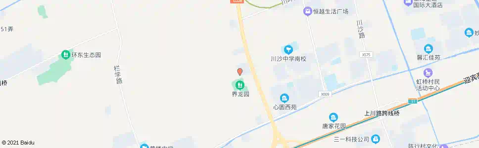 上海界田村_公交站地图_上海公交_妙搜公交查询2025