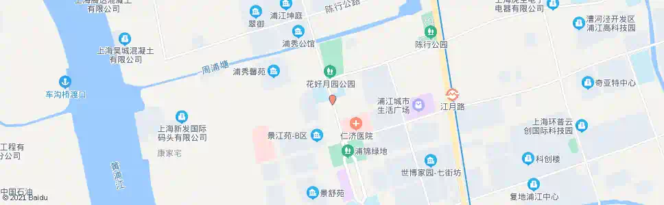 上海浦锦路北江洲路_公交站地图_上海公交_妙搜公交查询2025