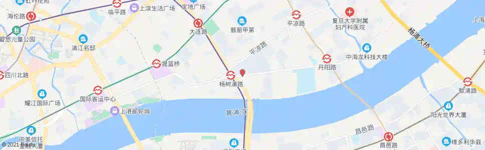 上海大连路杨树浦路_公交站地图_上海公交_妙搜公交查询2025