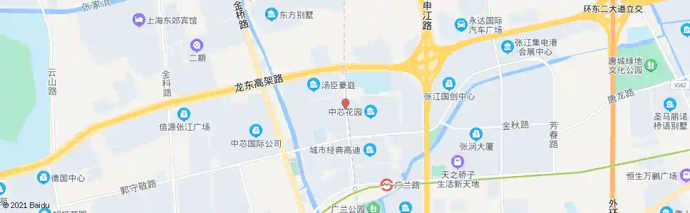 上海广兰路青桐路_公交站地图_上海公交_妙搜公交查询2025