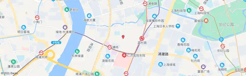 上海南泉路蓝村路(招呼站)_公交站地图_上海公交_妙搜公交查询2025