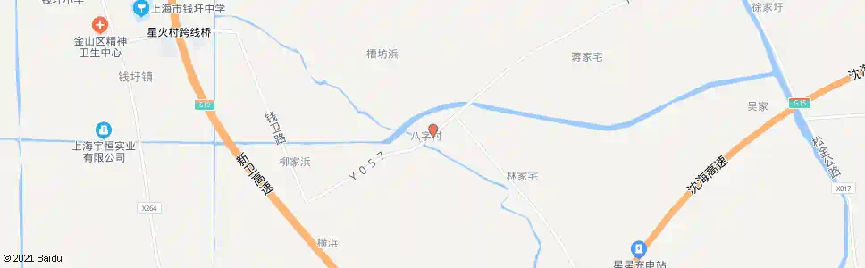 上海八字村委_公交站地图_上海公交_妙搜公交查询2025