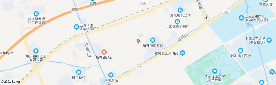 上海柘林中心村_公交站地图_上海公交_妙搜公交查询2025