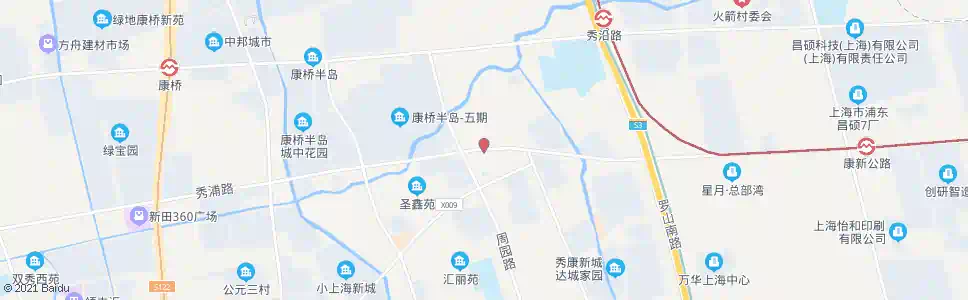 上海秀浦路周园路_公交站地图_上海公交_妙搜公交查询2025