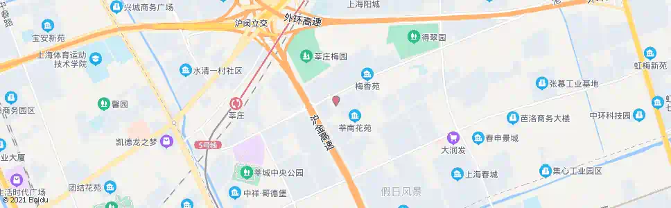 上海莘朱路莘吉路_公交站地图_上海公交_妙搜公交查询2025