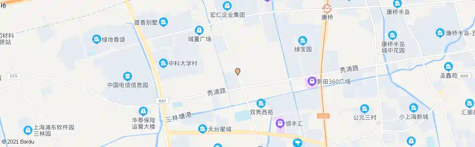 上海康梧路秀浦路_公交站地图_上海公交_妙搜公交查询2025