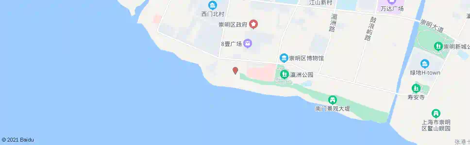 上海崇明南门_公交站地图_上海公交_妙搜公交查询2025