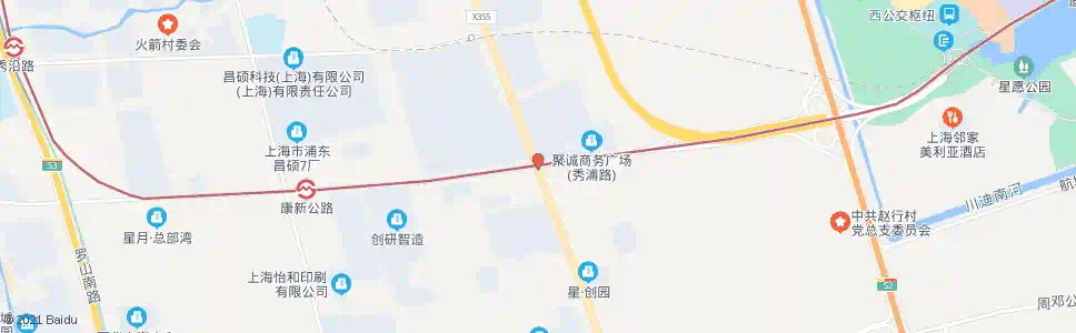 上海申江路秀浦路_公交站地图_上海公交_妙搜公交查询2025