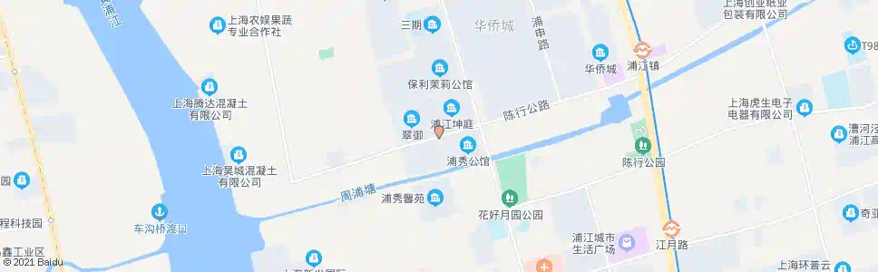 上海陈行路浦秀路_公交站地图_上海公交_妙搜公交查询2025