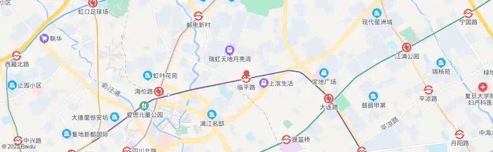 上海天虹路飞虹路_公交站地图_上海公交_妙搜公交查询2025