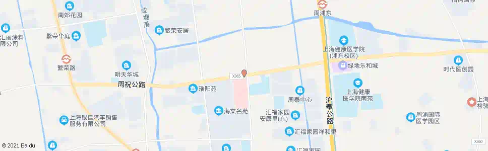 上海周祝公路周园路(周浦医院)_公交站地图_上海公交_妙搜公交查询2025