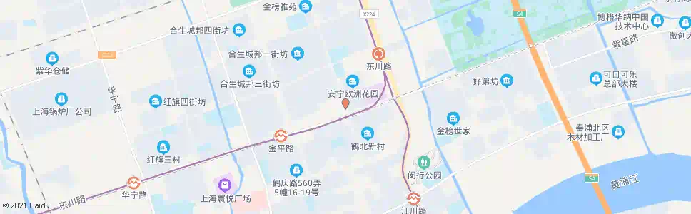 上海东川路安宁路_公交站地图_上海公交_妙搜公交查询2025