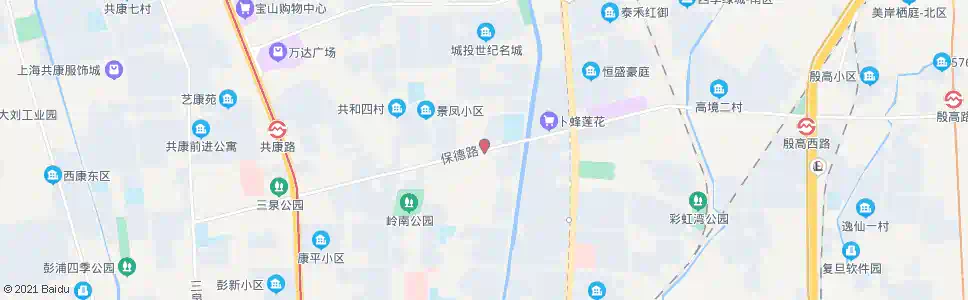 上海彭浦新村(保德路)_公交站地图_上海公交_妙搜公交查询2025