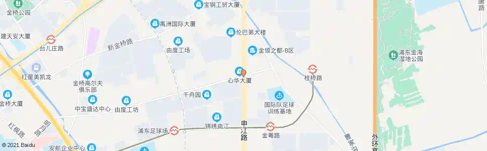 上海川桥路申江路_公交站地图_上海公交_妙搜公交查询2025