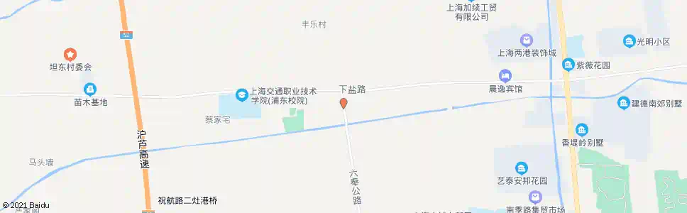 上海六奉公路下盐路_公交站地图_上海公交_妙搜公交查询2025