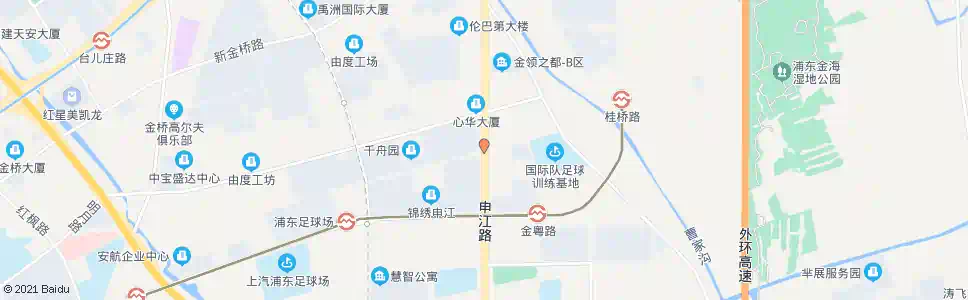 上海申江路桂桥路_公交站地图_上海公交_妙搜公交查询2025