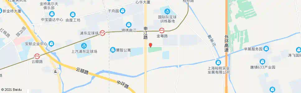 上海金葵路申江路_公交站地图_上海公交_妙搜公交查询2025