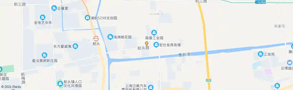 上海航吉路航头路_公交站地图_上海公交_妙搜公交查询2025