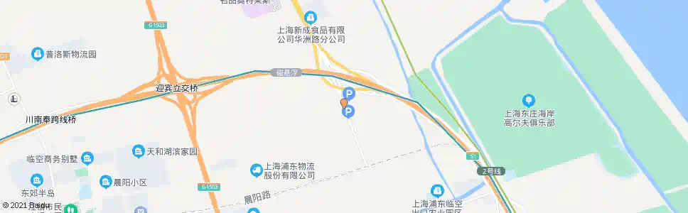 上海华洲路迎宾大道_公交站地图_上海公交_妙搜公交查询2025