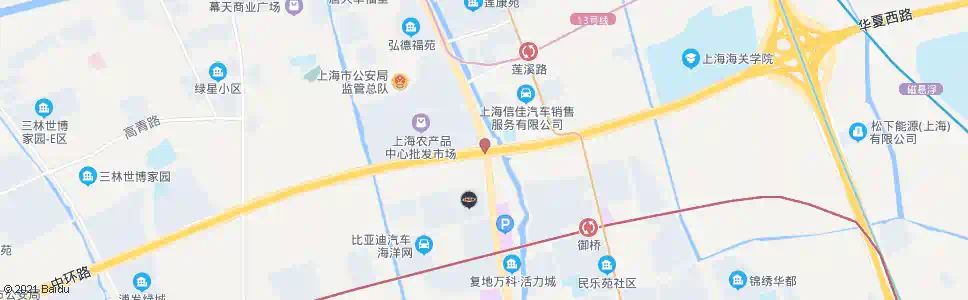 上海华夏西路沪南路_公交站地图_上海公交_妙搜公交查询2025