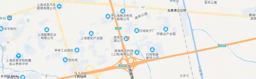 上海G15高速东_公交站地图_上海公交_妙搜公交查询2025