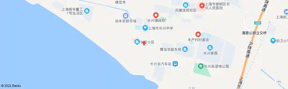 上海长兴社区卫生院_公交站地图_上海公交_妙搜公交查询2025