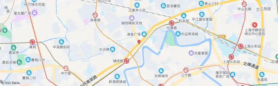 上海中山北路光新路_公交站地图_上海公交_妙搜公交查询2025