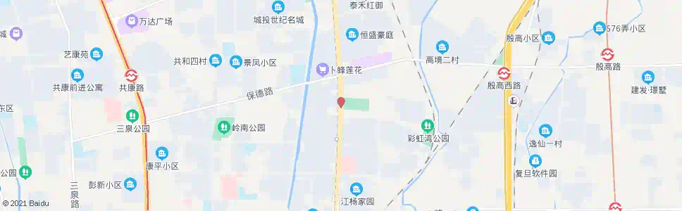 上海江杨南路安汾路_公交站地图_上海公交_妙搜公交查询2025