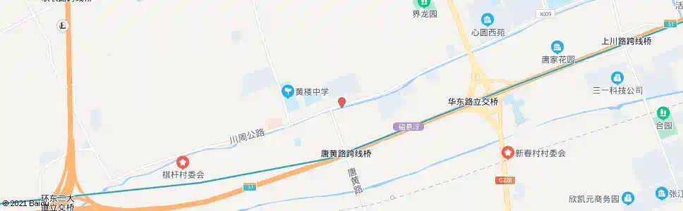 上海川周公路唐黄路_公交站地图_上海公交_妙搜公交查询2025