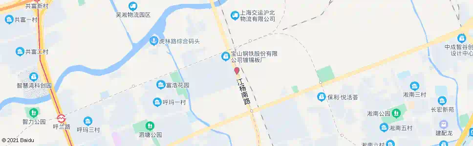上海江杨南路呼兰路_公交站地图_上海公交_妙搜公交查询2025