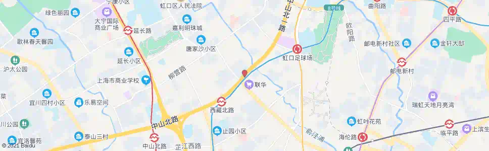 上海中山北路东宝兴路_公交站地图_上海公交_妙搜公交查询2025