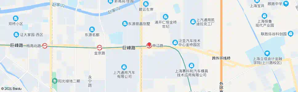 上海申江路站_公交站地图_上海公交_妙搜公交查询2025
