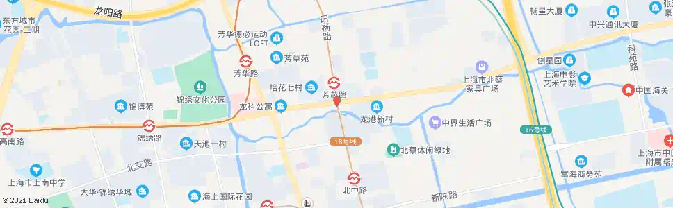 上海高科西路白杨路(招呼站)_公交站地图_上海公交_妙搜公交查询2025