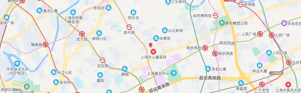 上海新闸路西康路_公交站地图_上海公交_妙搜公交查询2025