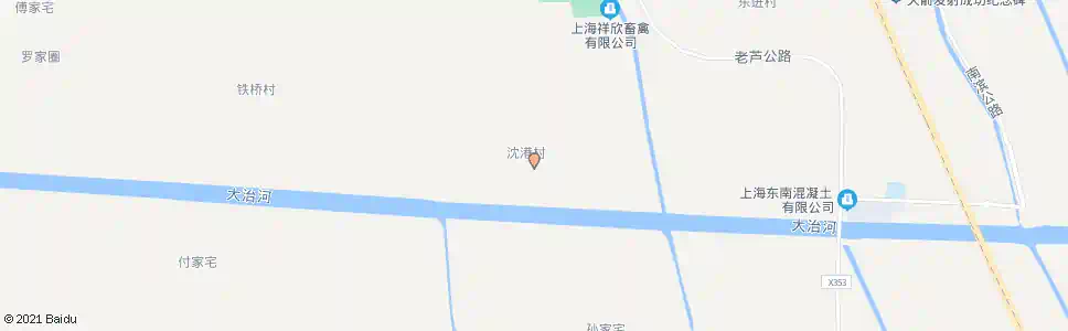 上海大河村(沈港9组)_公交站地图_上海公交_妙搜公交查询2025